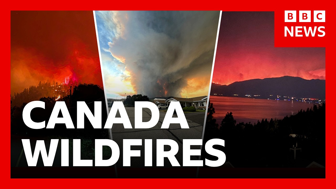 Emergency declared as Canada wildfire doubles in size | BBC News