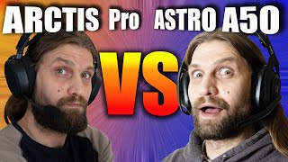 ASTRO A50 TR Gen 4 VS steelseries ARCTIS Pro Wireless Mic Tests and Comparison