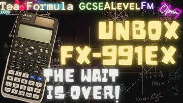 Casio fx-991EX Calculator Unbox and advertised Features.  If you like opening new things!