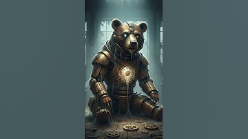 Steampunk Bear Video Generation  #asmr #shorts #mechanic #relax