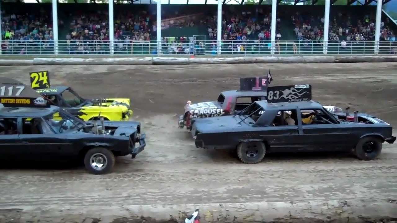 Demolition Derby Dirt Track Racing, Sandpoint Idaho 2012 YouTube