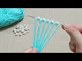 Very Easy Flower Making Idea with Woolen - Hand Embroidery Design Trick - Amazing Sewing Hack - DIY