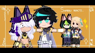 Sumeru + my character react to Cyno [1/?] 🇺🇲/🇷🇺 Реакция Сумеру + мой персонаж на Сайно