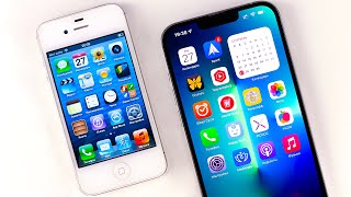 iPhone 4s iOS 6 vs iPhone 13 Pro Max iOS 15… 10 лет разницы!