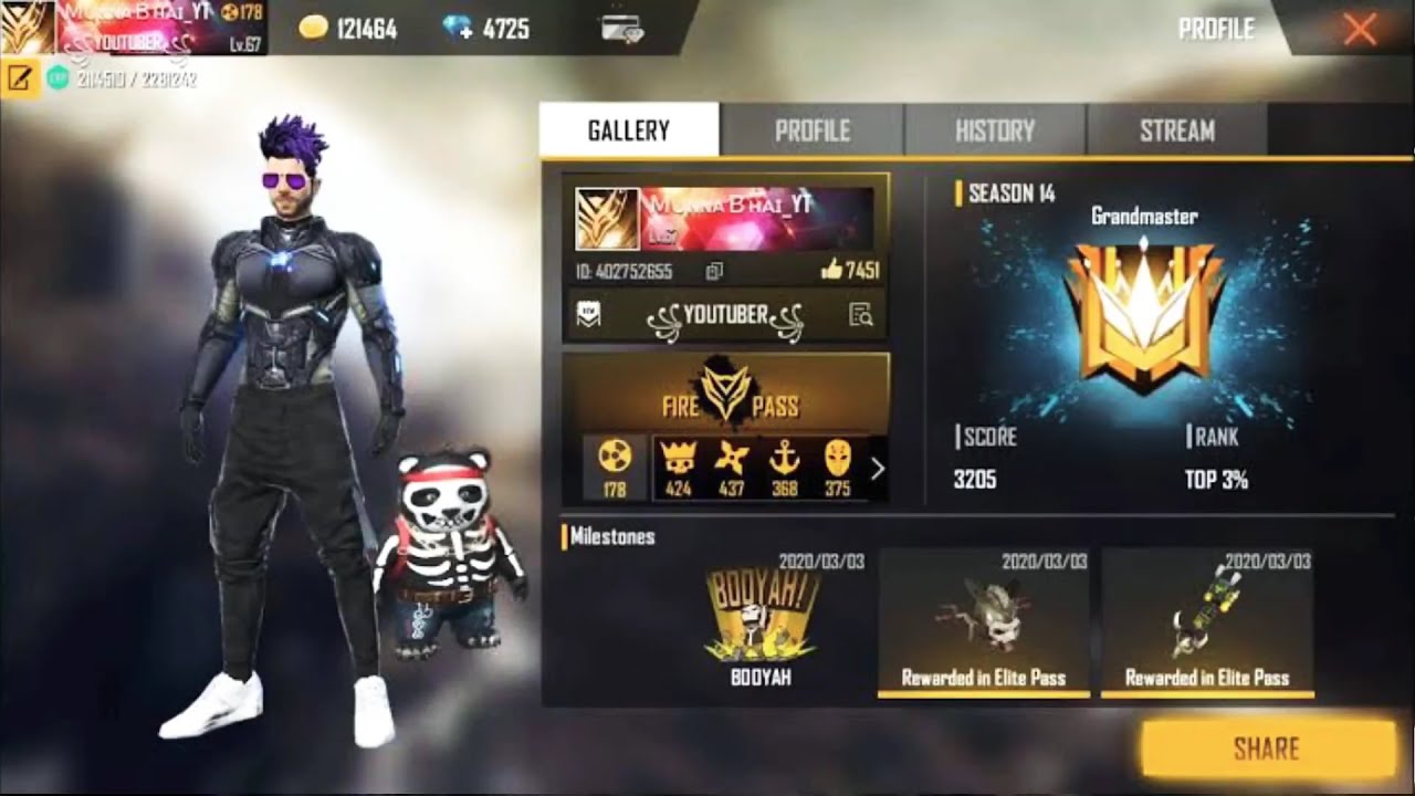 6 Akun Sultan Dan Player Old Free Fire Youtube