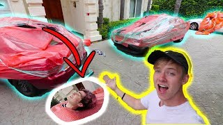 INSANE BUBBLE WRAP CAR PRANK ON ALL ROOMMATES | Sam Golbach