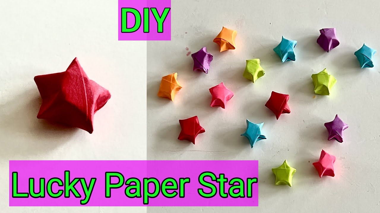 Origami Star - DIY Paper Origami Lucky Star Tutorial 