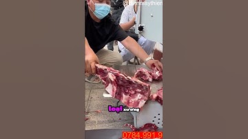 Máy cưa xương, cắt xương sống lưng heo siêu ngọt #maycuaxuong