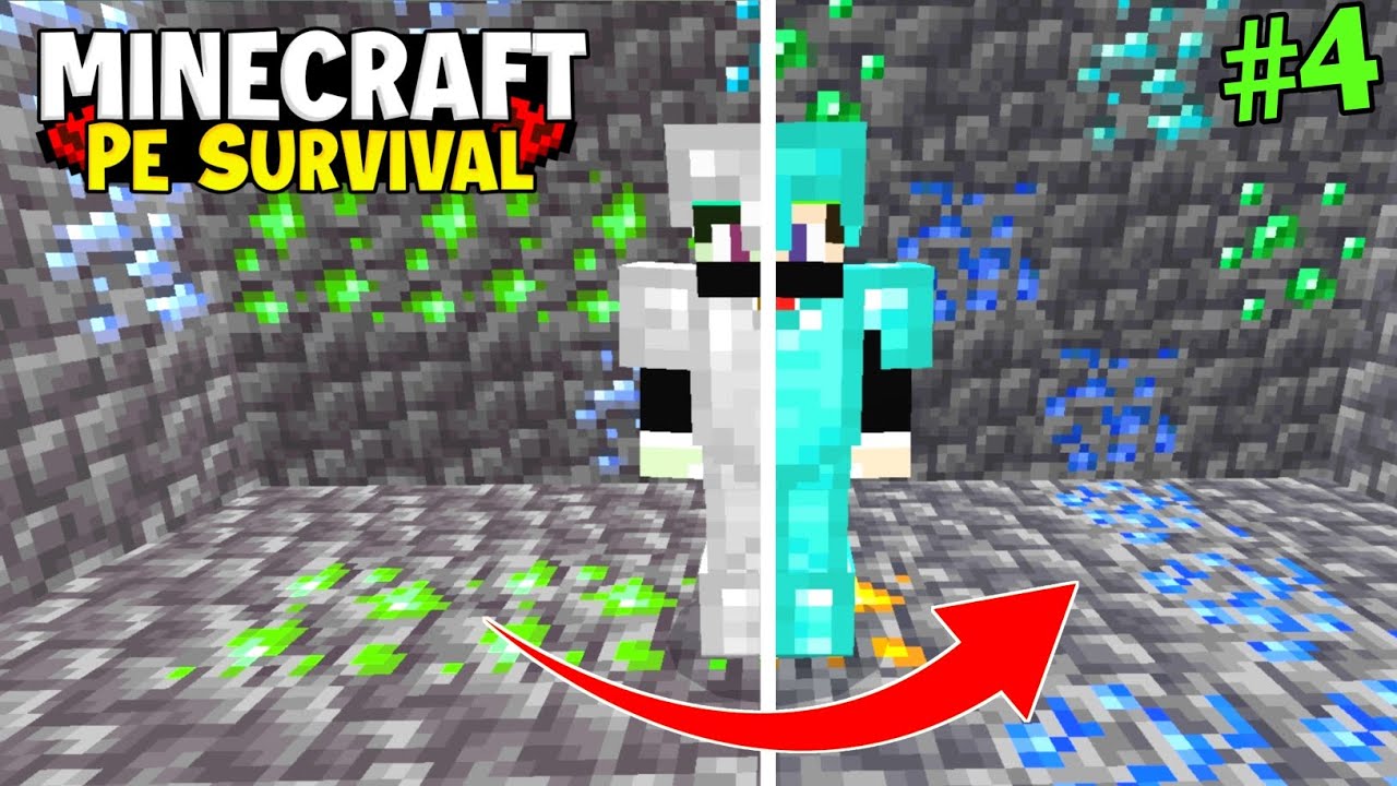 Making Fully Diamond Armor😎 In Minecraft Pe Survival Series Epi. 4😍 ...