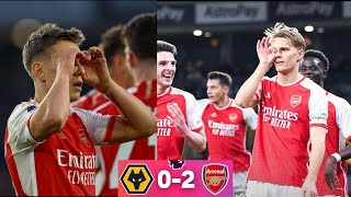 Wolves vs Arsenal 0-2 EPL highlights 2024 | Trossard goal | Odegaard goal
