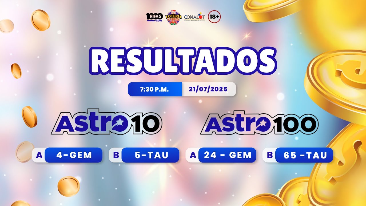 Sorteo: 1.886 Astro 100 - 10 / 7:30 pm / 21-07-2025