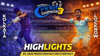 KKR vs LSG : Kolkata Knight Riders vs Lucknow Super Giants | IPL Today Match Highlights Wcc 3