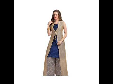 Cotton EMBROIDERY NEW DESIGNER FULLY STITCHED PLAZO SUIT, Anarkali at Rs  899 in Surat
