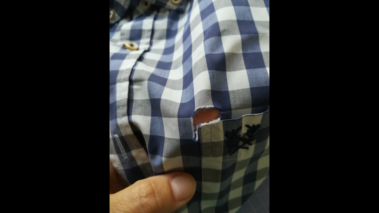 Réparer une déchirure dans une chemise