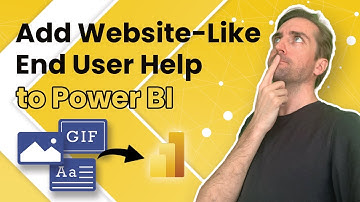 How To Add Website Like End User Help In Form Of Text, Images & GIFs To Your Power BI Report❗