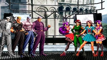 [KOF Mugen] Yamazaki Team vs Athena Asamiya Team