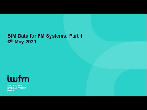 BIM Data for FM Systems Part 1