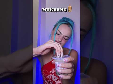 MUKBANG 🧋 #mukbang #asmr #shorts