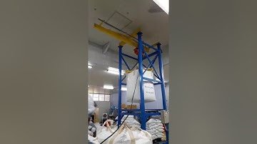 Big bag unloading station test