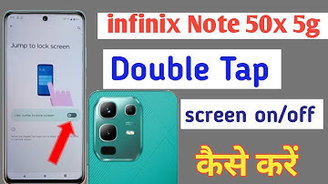 How to enable double tap to on in Infinix Note 50x 5g| Infinix  me double tap to screen on/off