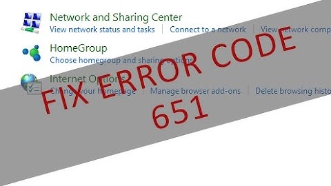 How to Fix Error Code 651 in Windows 10,8 ANY ERROR