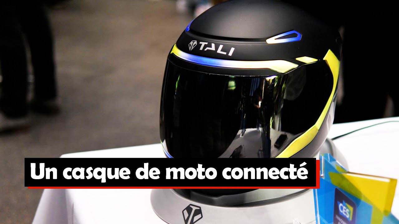 Un casque de moto connecté - YouTube
