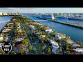 Winter in miami a drone adventure 2022  relaxing music  5k drone footage