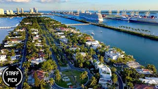 Winter in Miami: A Drone Adventure 2022 - Relaxing Music - 5K Drone Footage