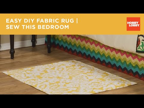 How To Make A Custom Rug Out of Fabric - In My Own Style