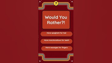Would You Rather? 🤪 Fun, Crazy & Hilarious Choices Game | Interactive Quiz Shorts