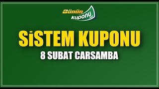 Sistem iddaa Kuponları / Hazır Kuponlar 08.02.2017