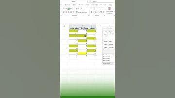 [Thủ thuật Excel] Mẹo tính tổng của những ô có cùng màu sắc trong Excel #Shorts