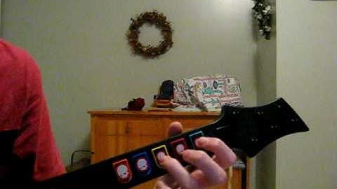 Guitar Hero 3 Cliffs of Dover intro A 100% on expert view from hand