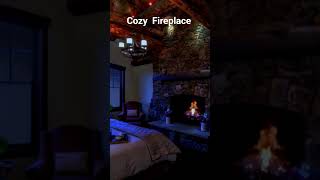 Cozy Abience Fireplace with Crackling Sounds!Enjoy Full Video! #sleep #fyp #foryou #sleep #short