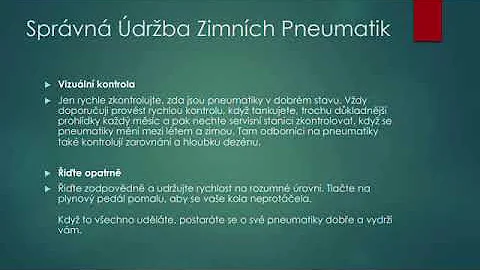 Kdy přezout zimní pneumatiky?
