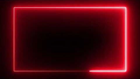 Motion made - free red colour neon lights rectangle frame animated loop background