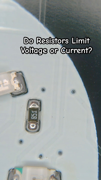 Do Resistors Limit Current or Voltage? #physics #science #arduino #maker