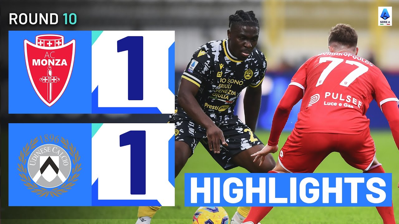 MONZA-UDINESE 1-1 | HIGHLIGHTS | Lucca salvages a point for Udinese | Serie A 2023/24