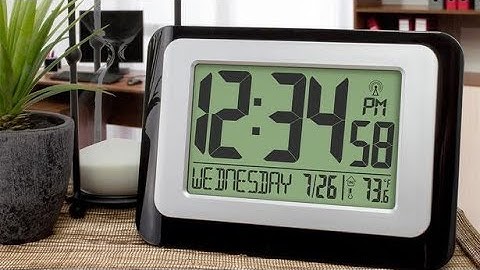 🕧🌡️🔋 Battery & Setup-La Crosse Technology Atomic Digital Wall Clock with Indoor Temp Model #W88631