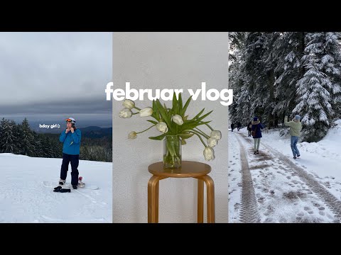 ein paar Tage im Februar, mein 20. Geburtstag, snowboarden & viel gutes Essen / vlog