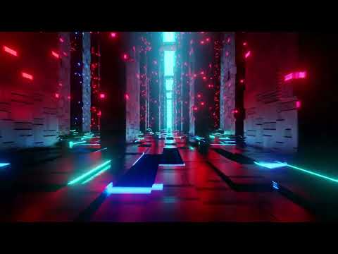 Neon City Animation  - Copyright Free #stockvideo #stockfootage