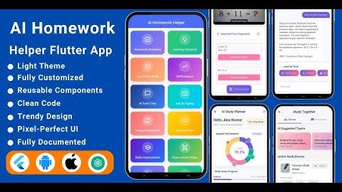 AI Homework Helper Flutter App | AI Learning Flutter App