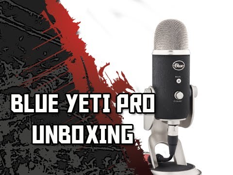 Blue Yeti Pro USB & XLR Professional Condenser Microphone Unboxing