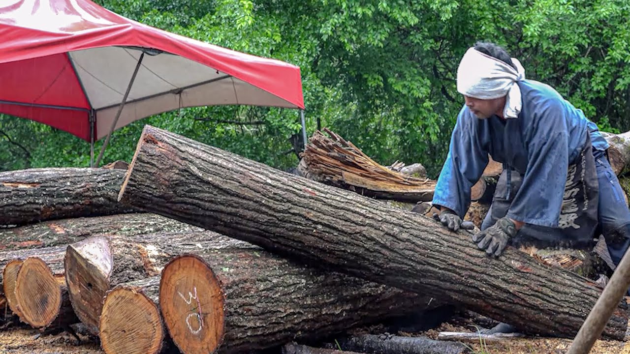 Изготовление угля по традиционным японским технологиям:Высококачественный уголь из специальных печей