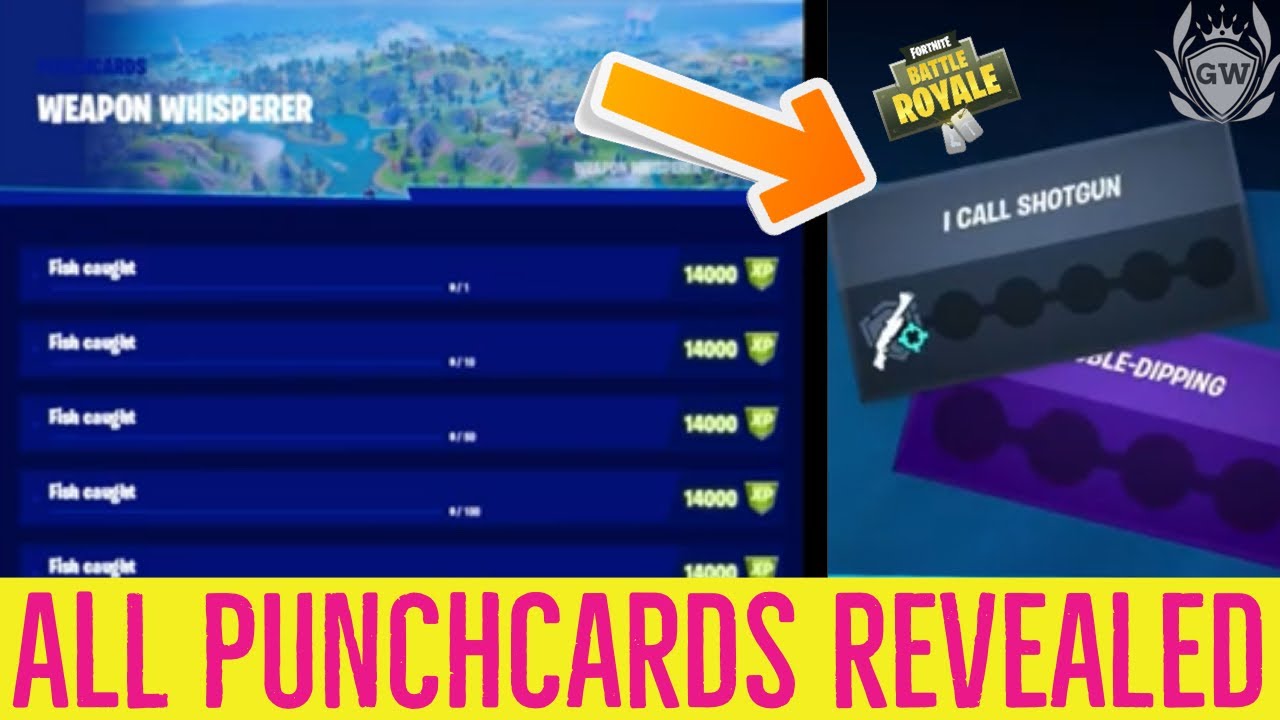 ALL 49 Discovered PUNCH CARDS in Fortnite Chapter 2 Season ...
