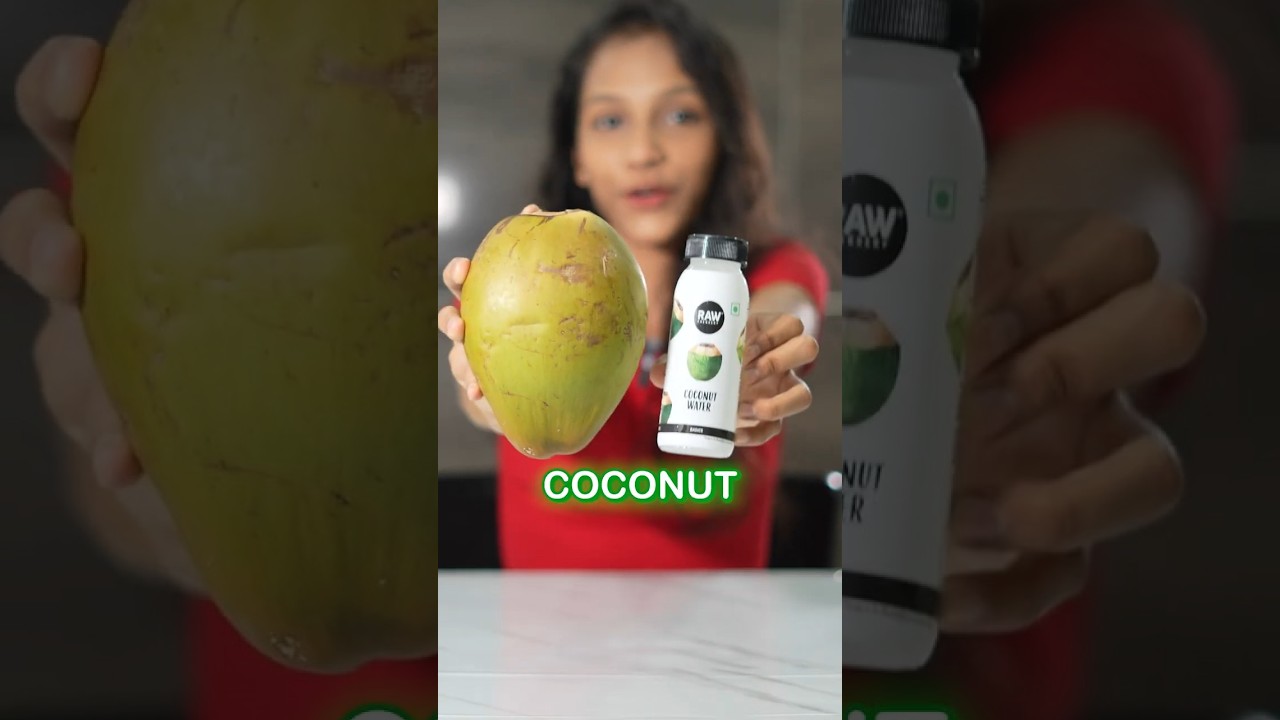 Real Vs Raw Coconut Water 🥥🌴