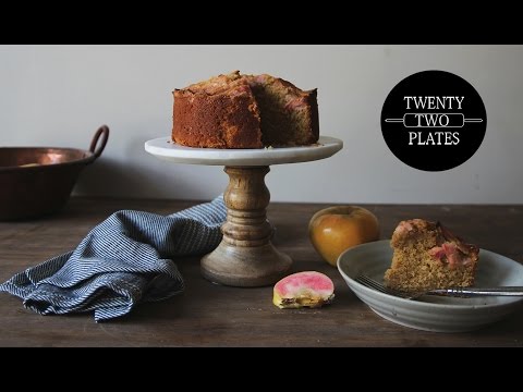 Pink Pearl Apple Cake Recipe | TwentyTwoPlates