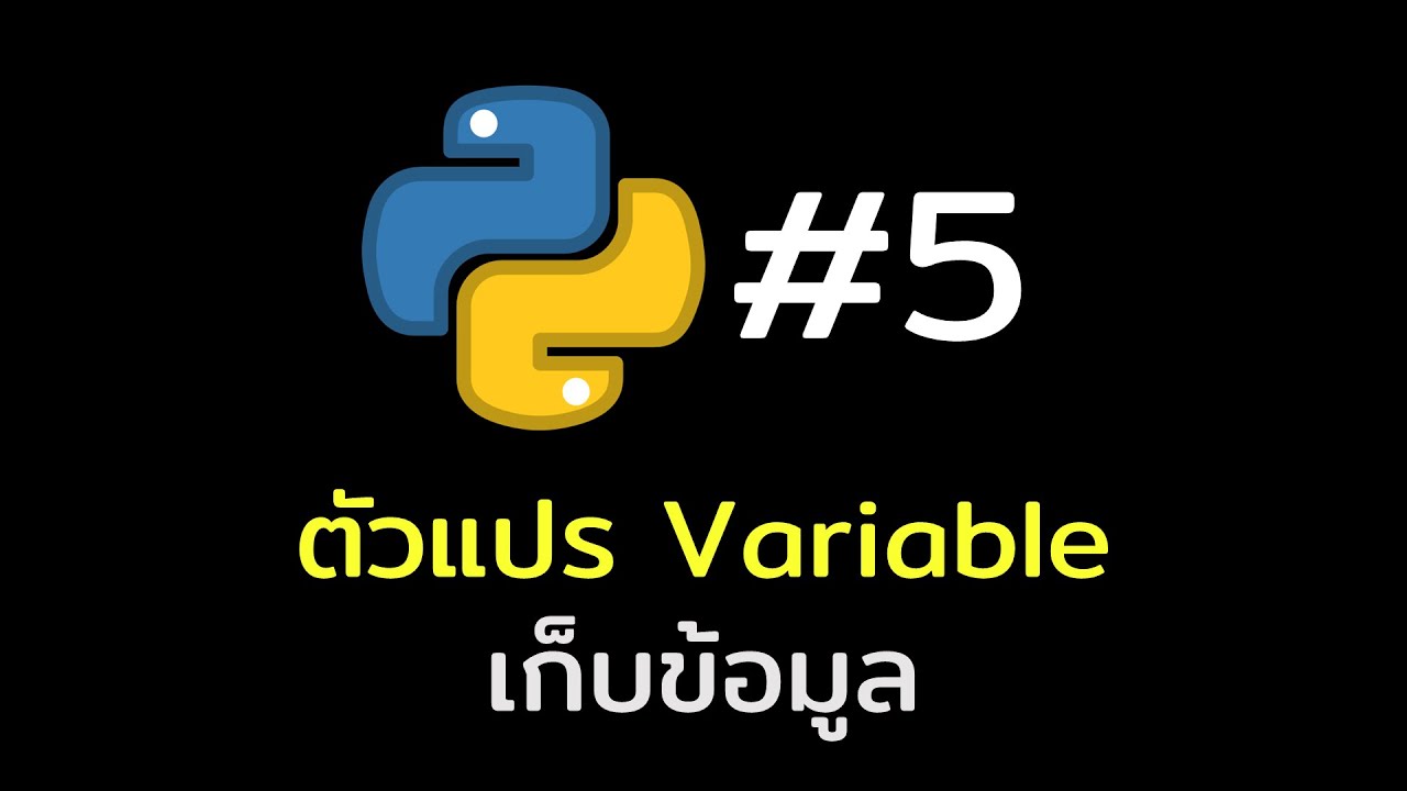 ตัวแปร variable  2022  [เรียน Python แบบบู๊และบุ๋น] #5 ตัวแปร Variable เก็บข้อมูล