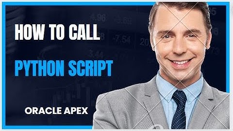 How to call python script in Oracle APEX #oracle #oracleapex #apex