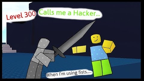 Level 300 DS Says "Autoparry" after he gets beat by fists... l Roblox